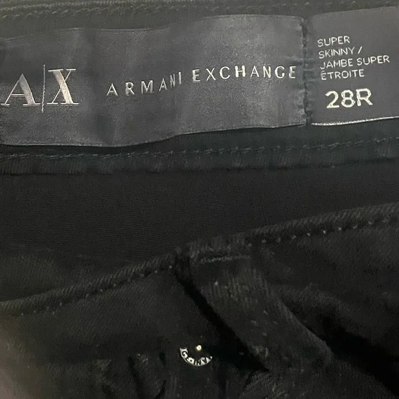 Armani Exchange Super Skinny Jeans in Black - Picture 3 of 4